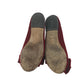 Dolce Gabbana Pumps Shoe Size 1 Red Velvet Flat Ballerina Shoes