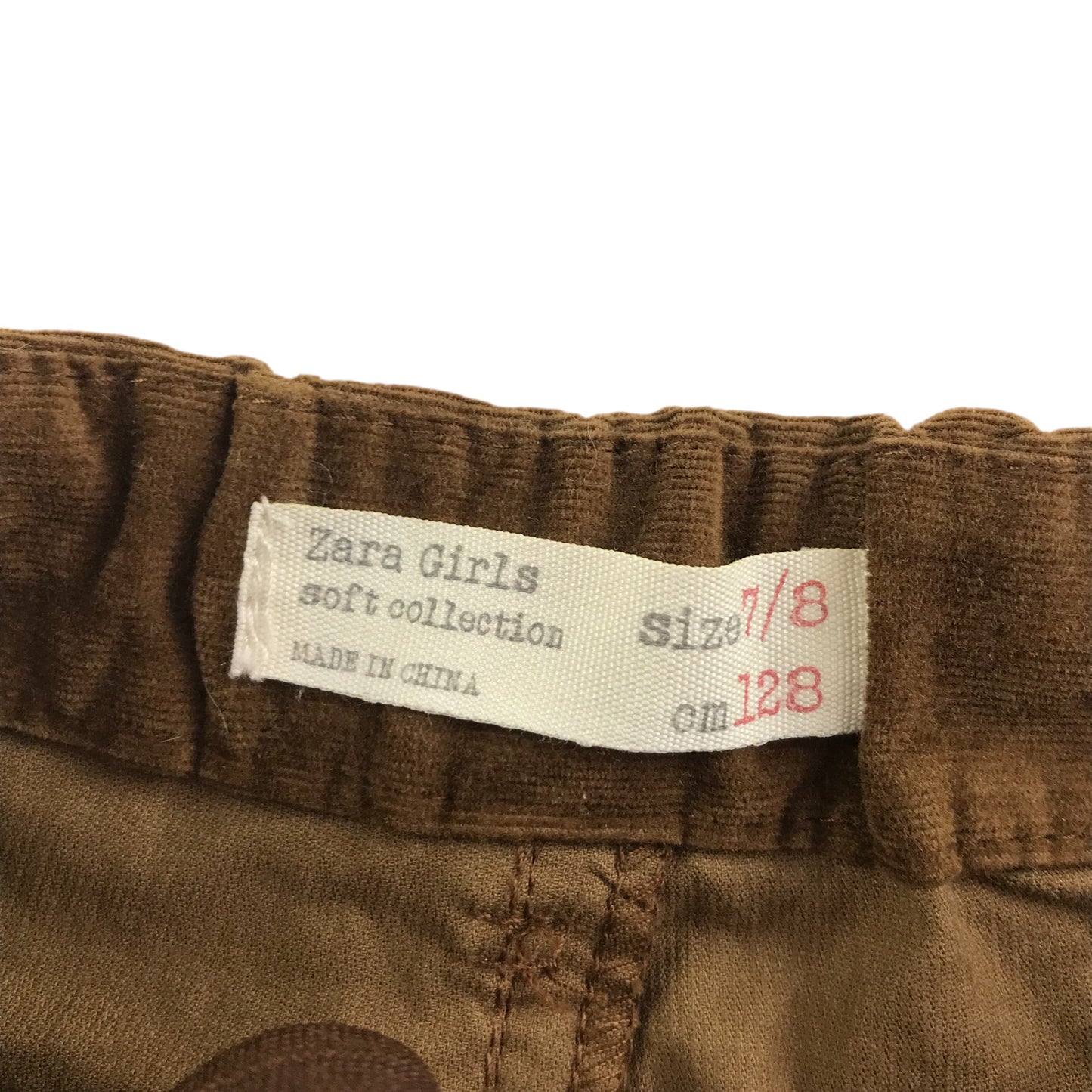 Zara shorts 7-8 years brown corduroy