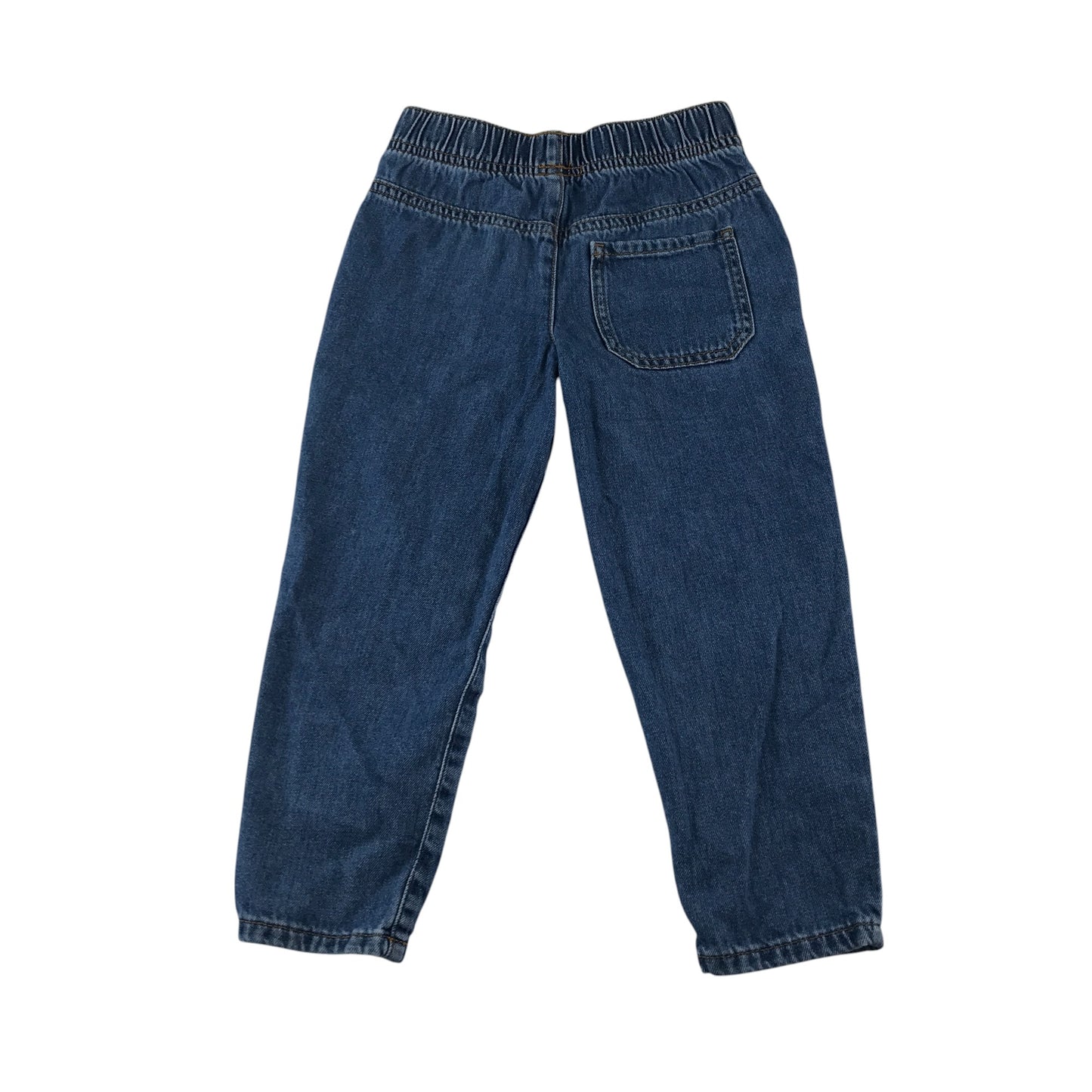 Primark jean 5-6 year blue denim elasticated waist relaxed fit cotton