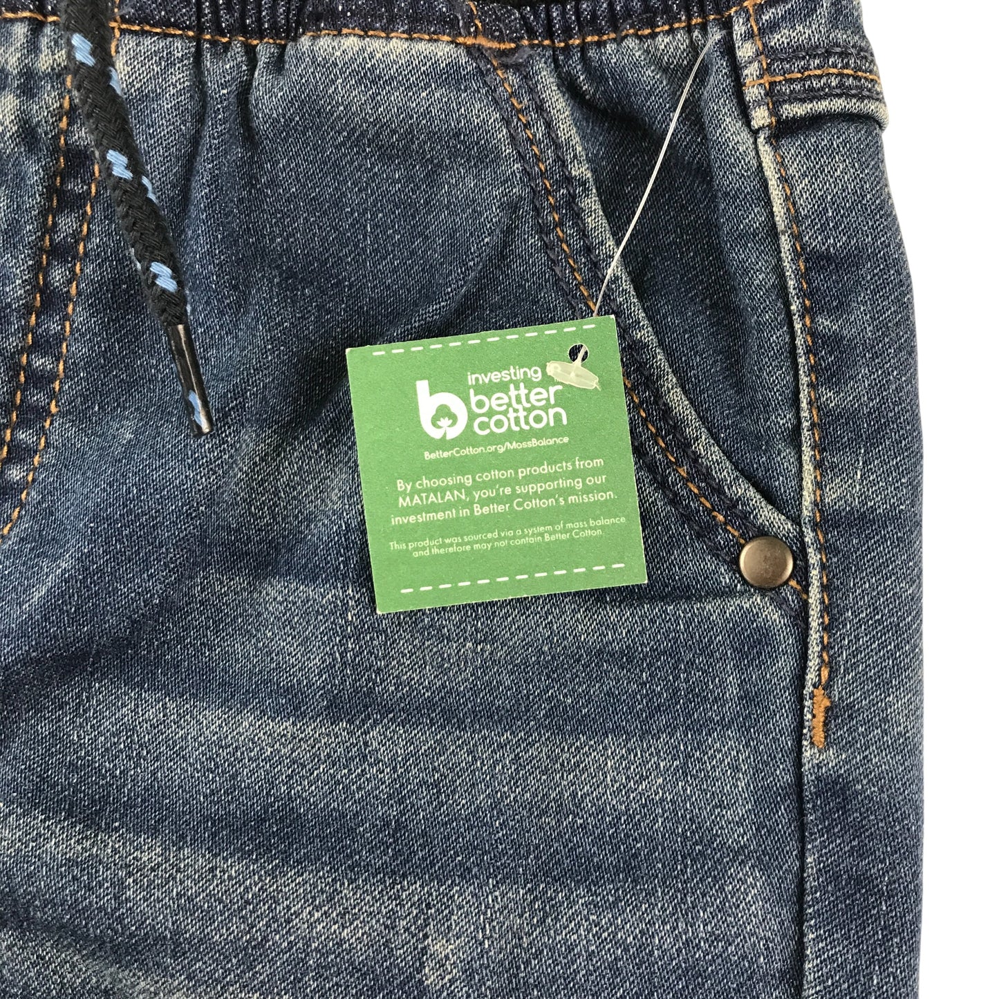 Matalan jean 5-6 year blue denim elasticated waist