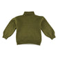 Tu Jumper 5-6 years green and white two tone with sequin deer festive