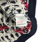 John Lewis Poncho Jumper 5-6 years navy with white winter snowflake pattern