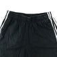 Adidas sports short 13-14 years black with white detailing 3 strips and logo