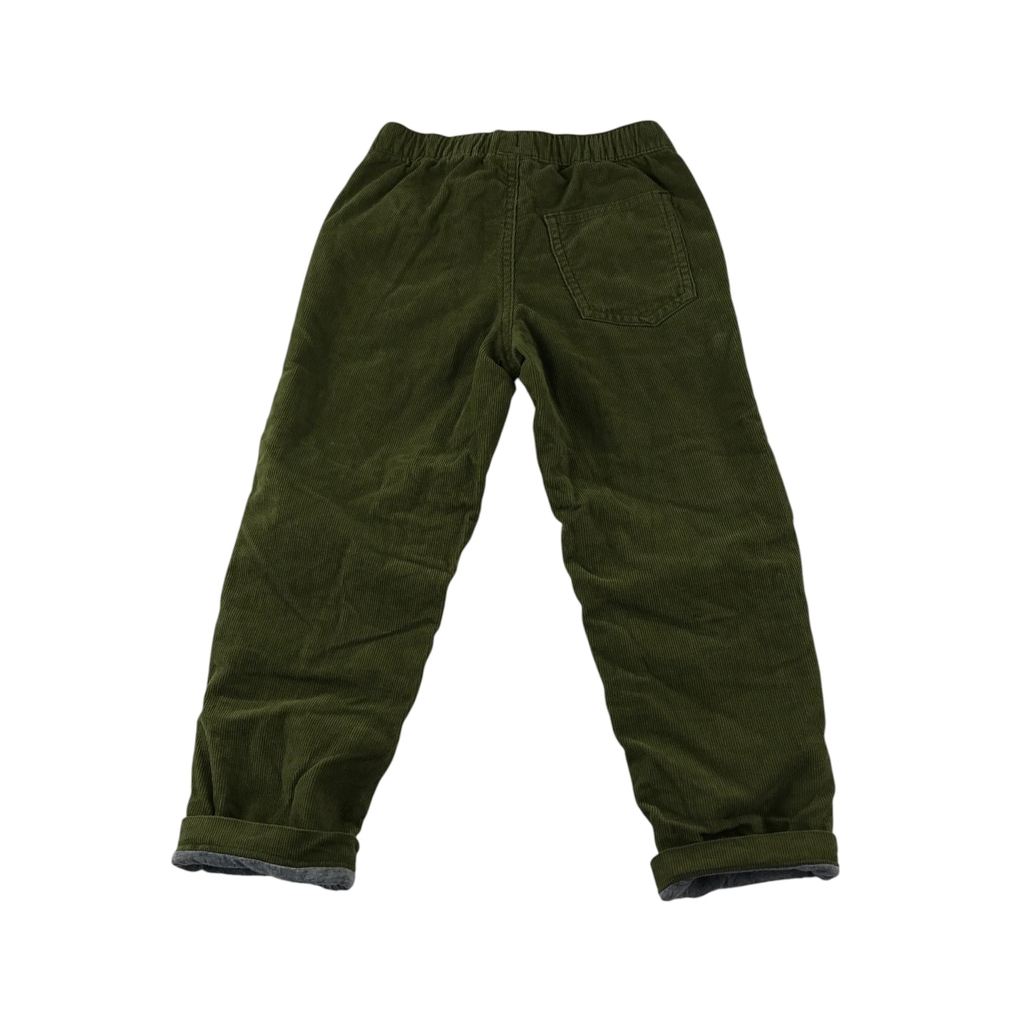 H&M trouser 5-6 year khaki pull on corduroy lined cotton