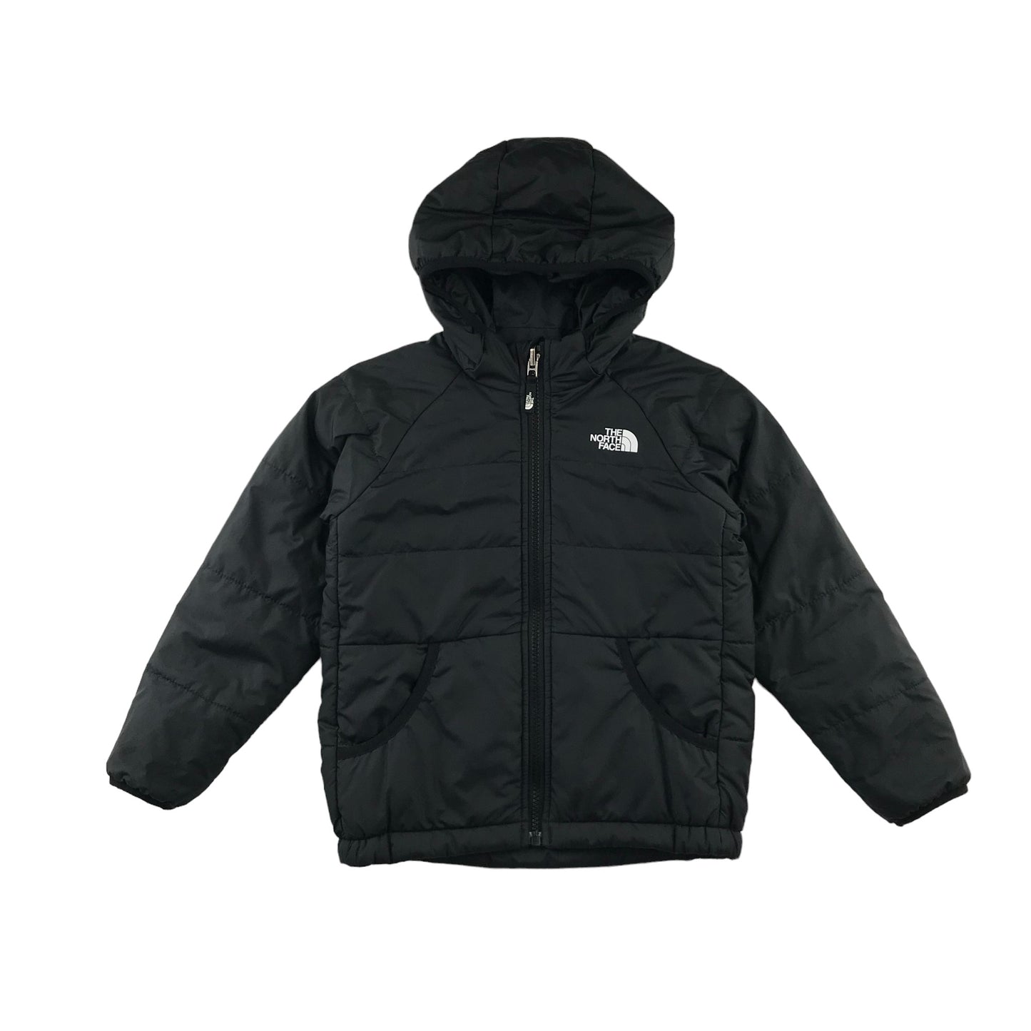 The North Face jacket 4-5 years Black hooded reversible