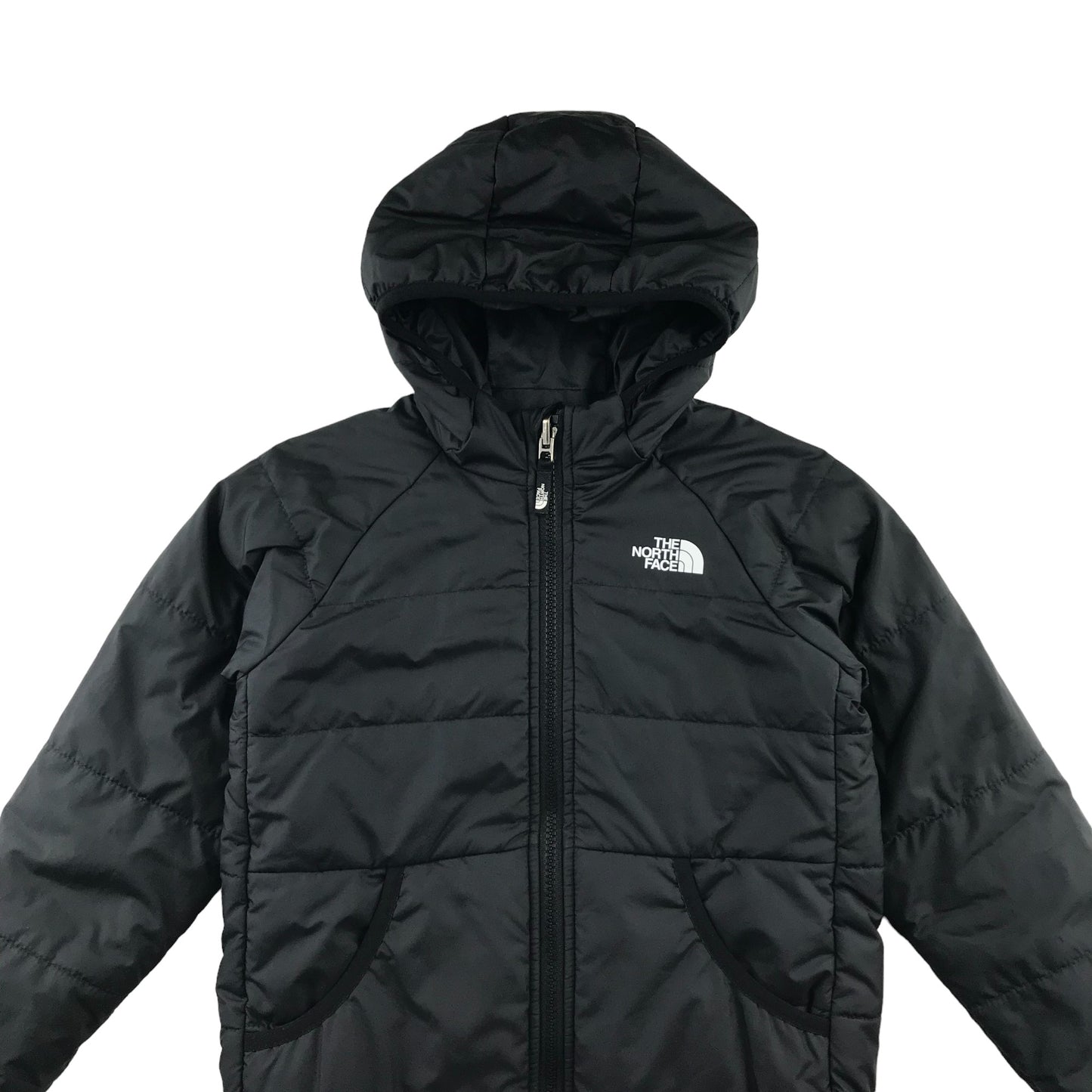 The North Face jacket 4-5 years Black hooded reversible