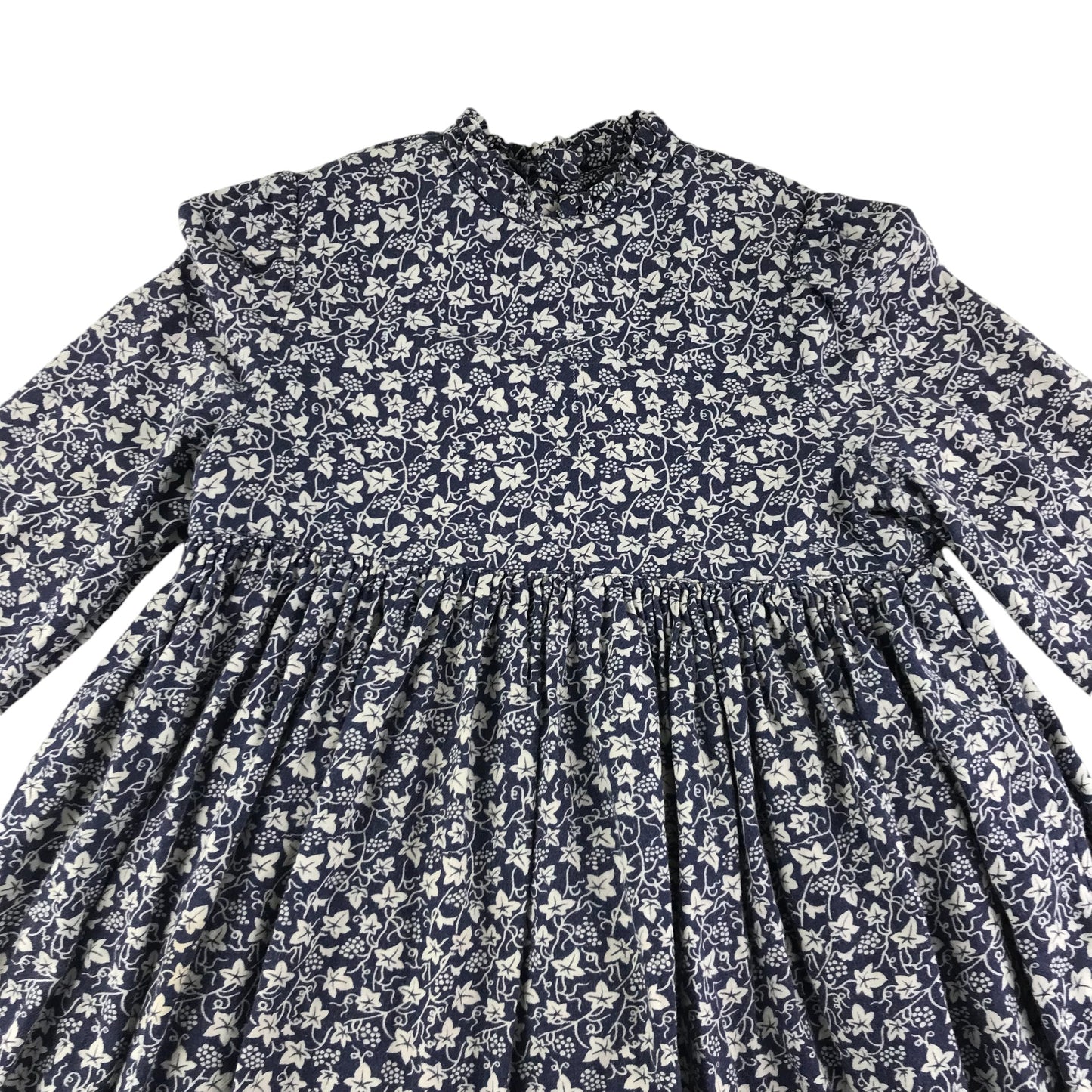 Country Bumpkins dress 7-8 years navy with white floral