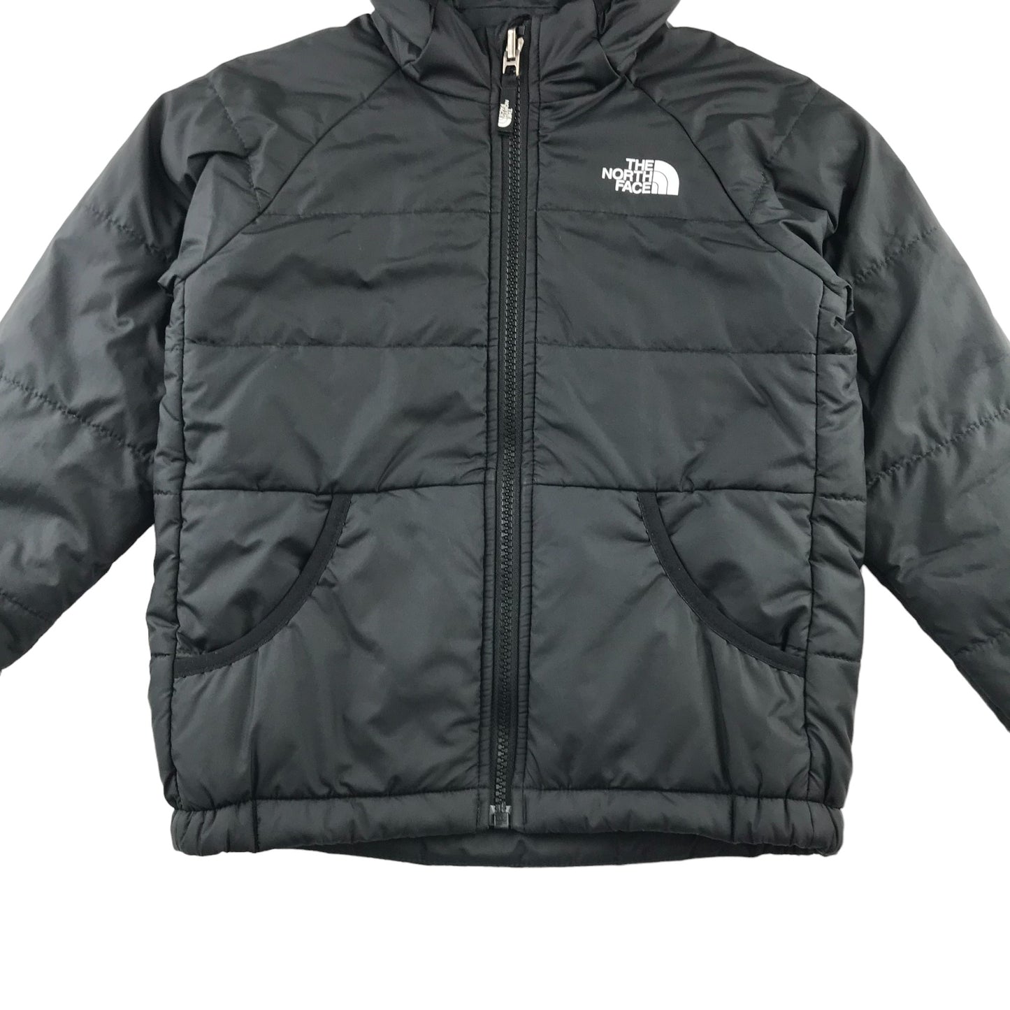 The North Face jacket 4-5 years Black hooded reversible