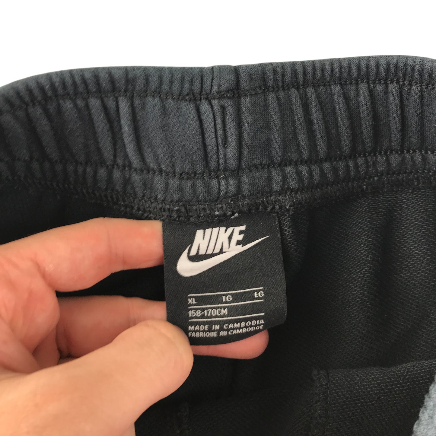 Nike sports short 13-14 years black with logos international goddess of victory
