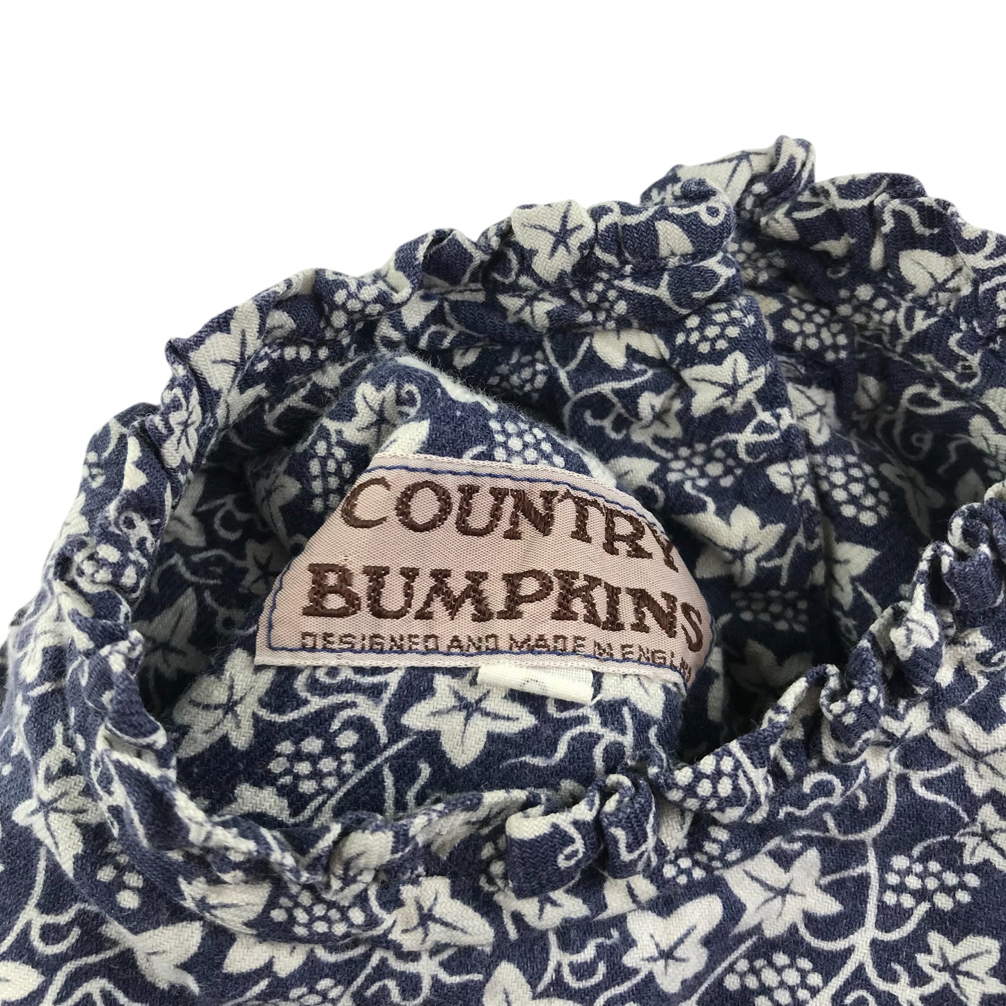 Country Bumpkins dress 7-8 years navy with white floral