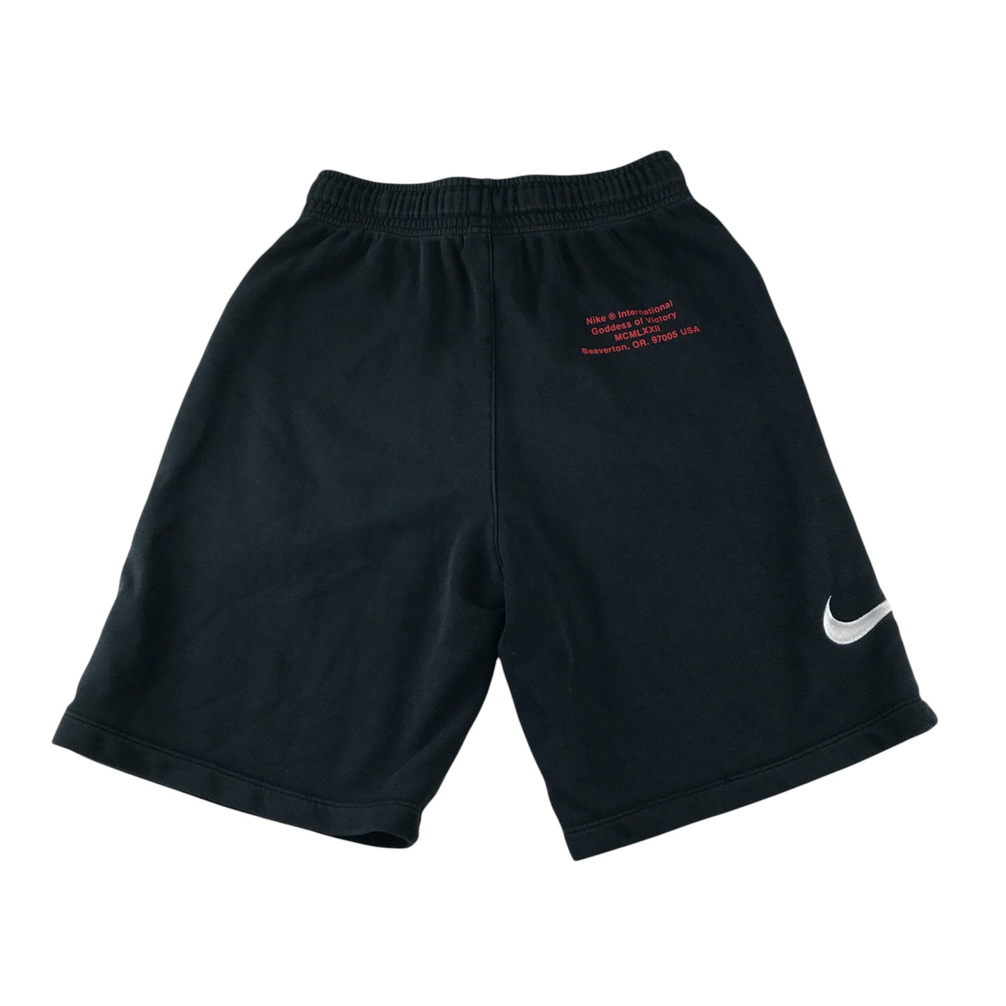 Nike sports short 13-14 years black with logos international goddess of victory