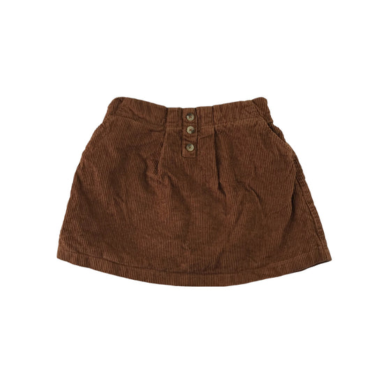 Tu Skirt Age 6 Brown Corduroy Cotton