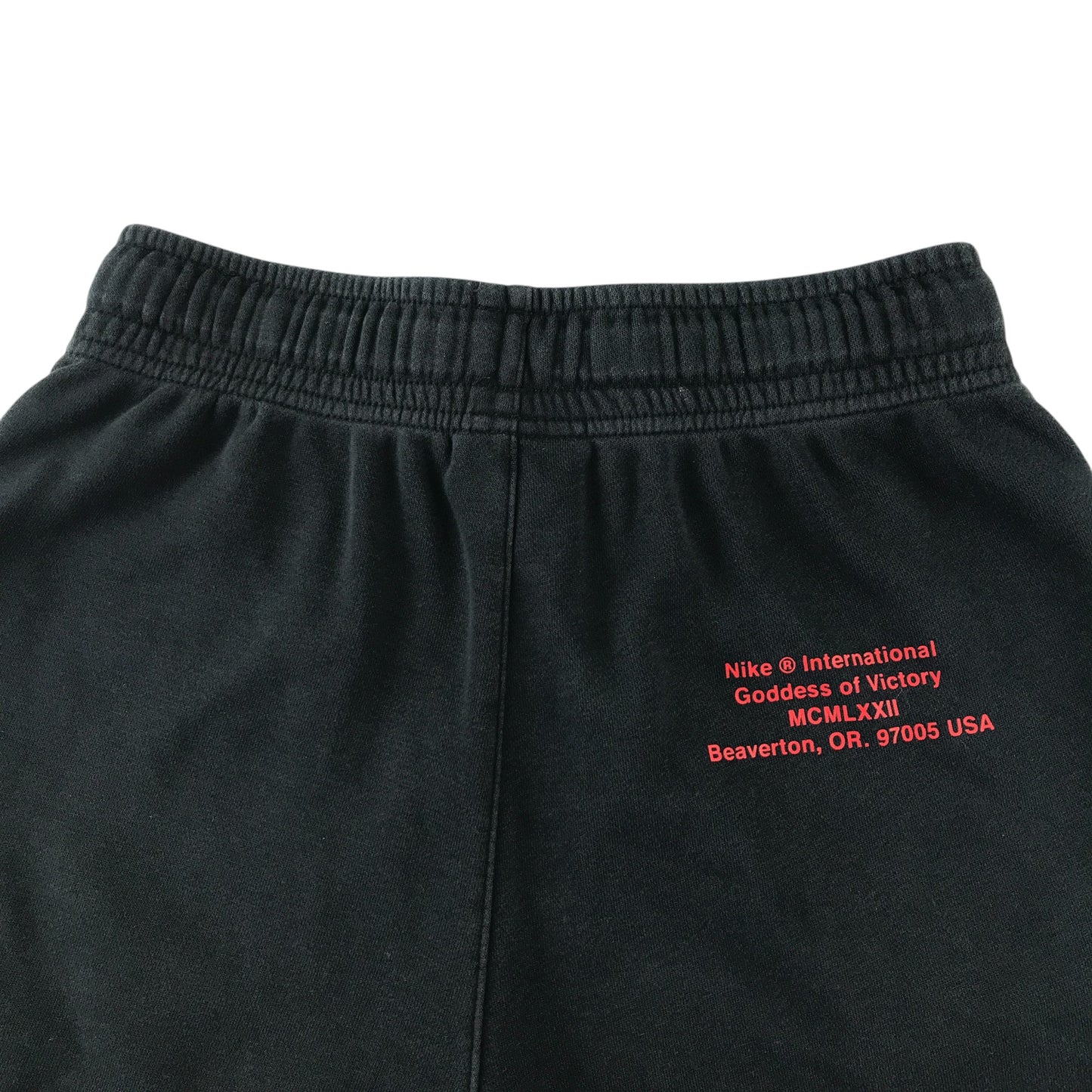 Nike sports short 13-14 years black with logos international goddess of victory