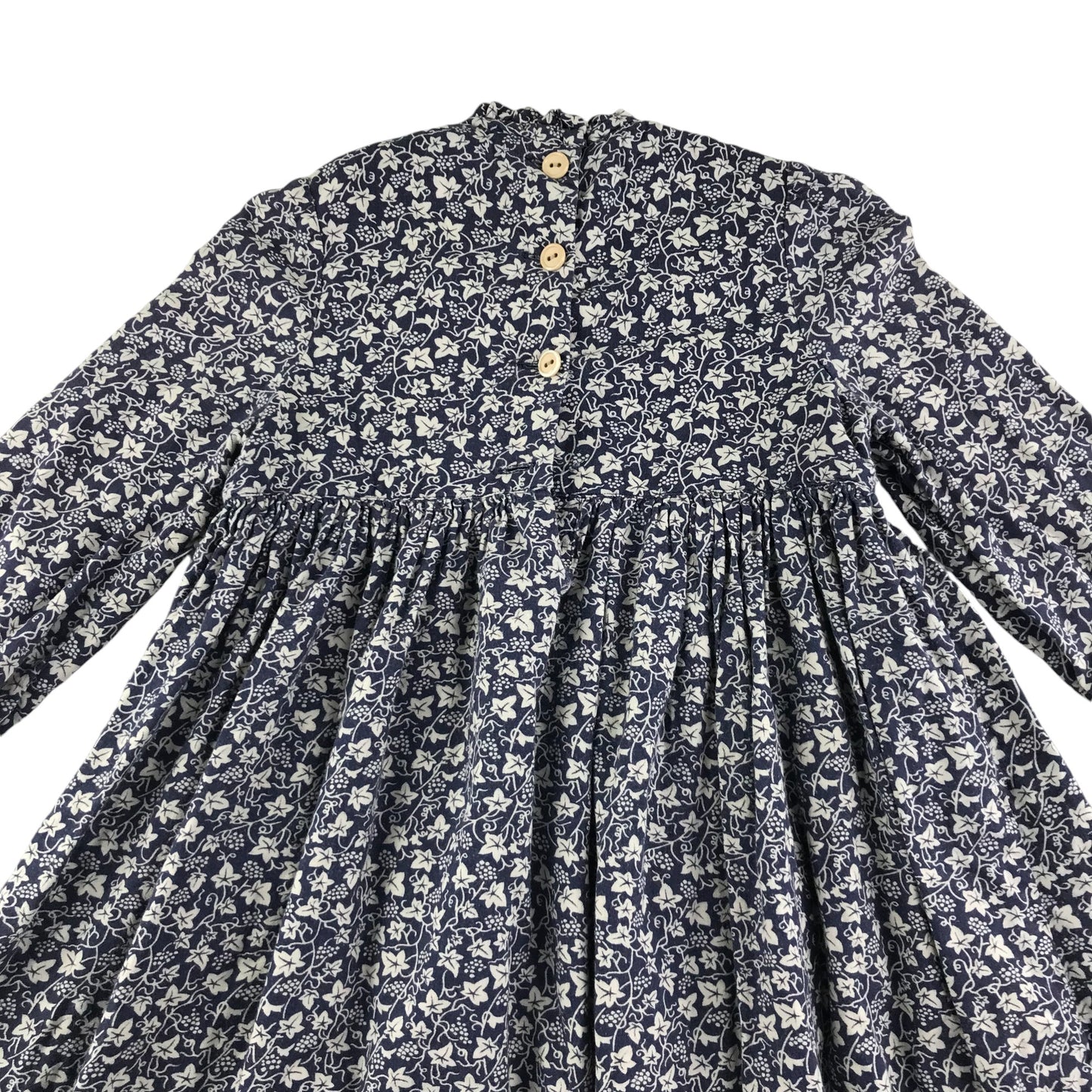 Country Bumpkins dress 7-8 years navy with white floral