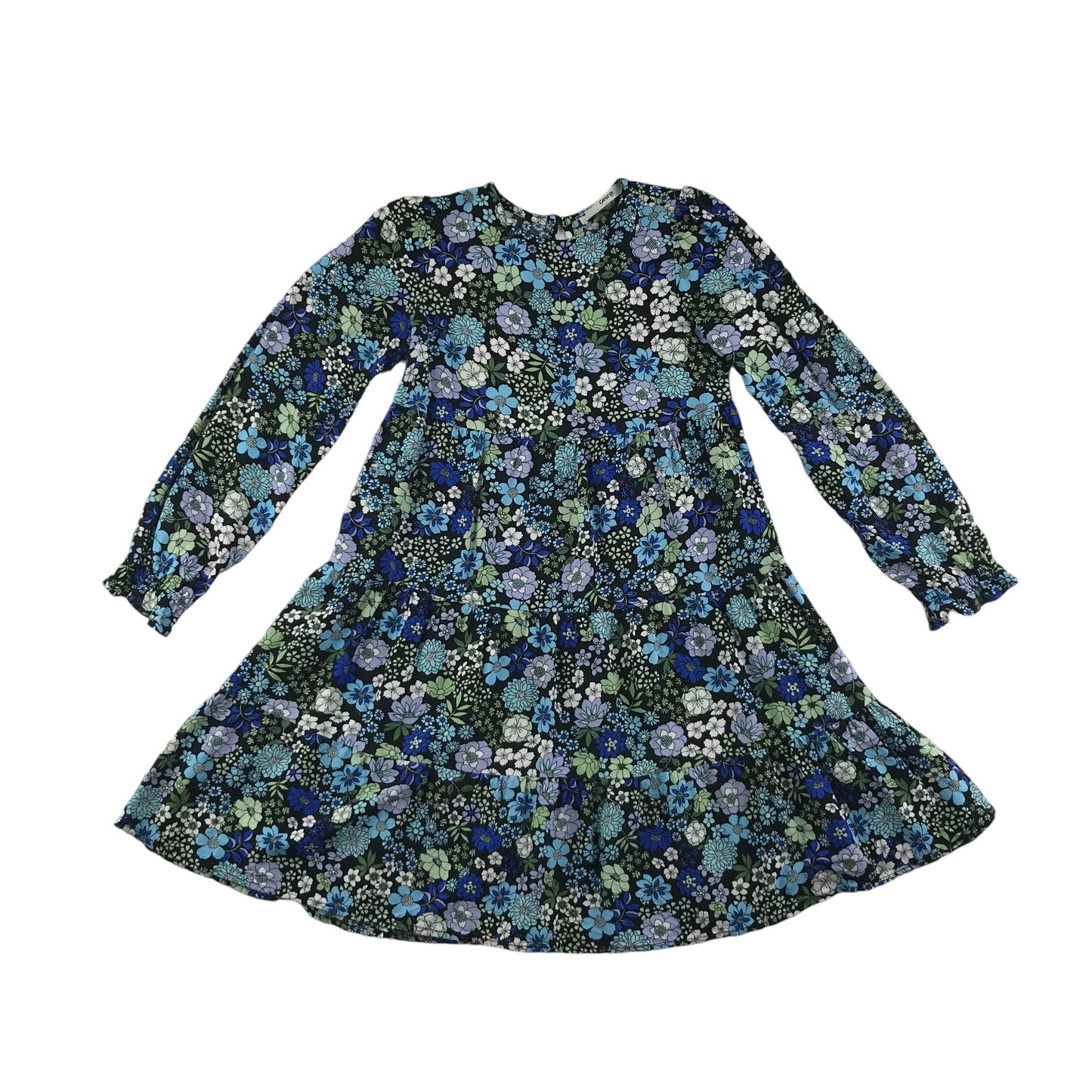 George dress 7-8 years black with blue floral