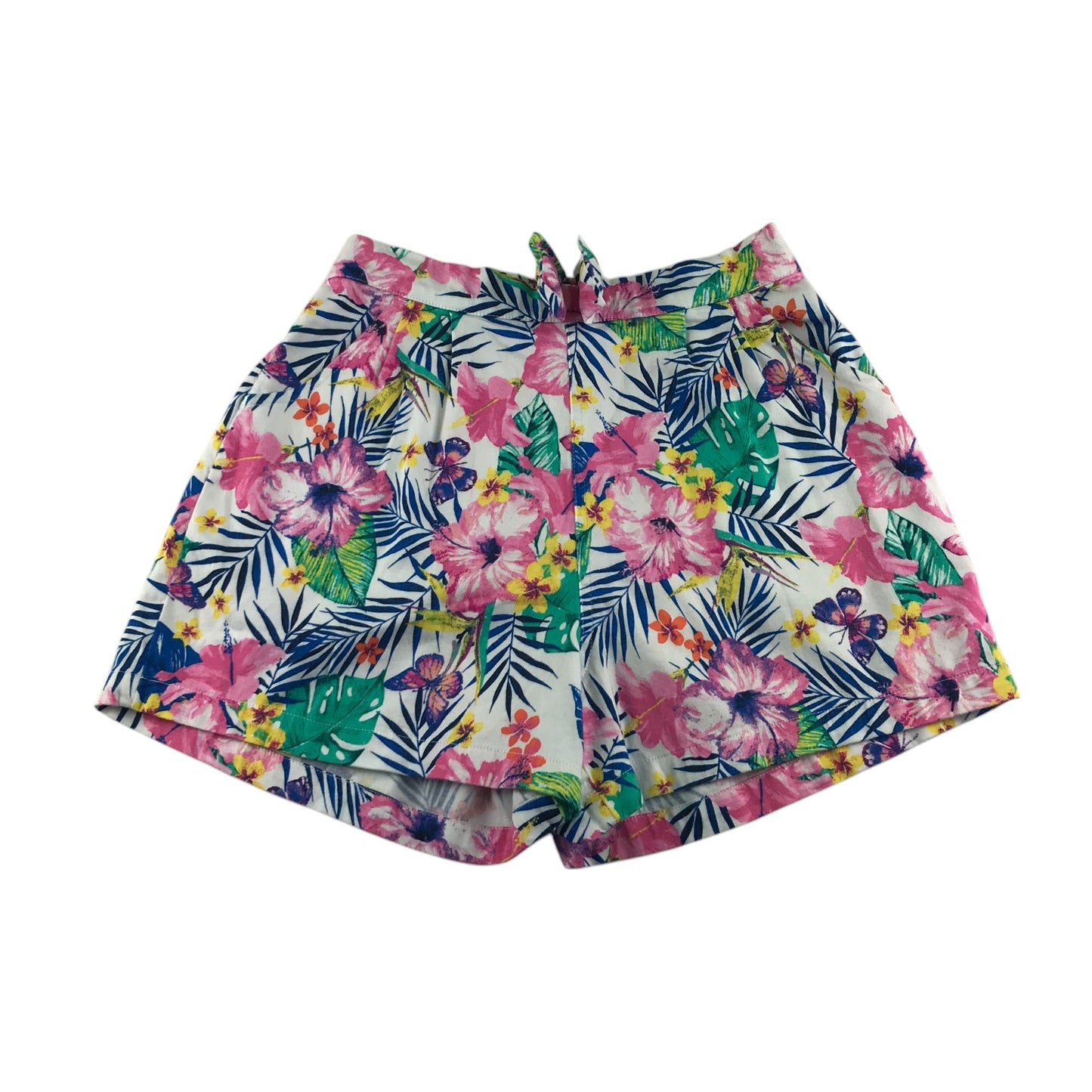 George shorts 10-11 years pink and multicolour floral canvas