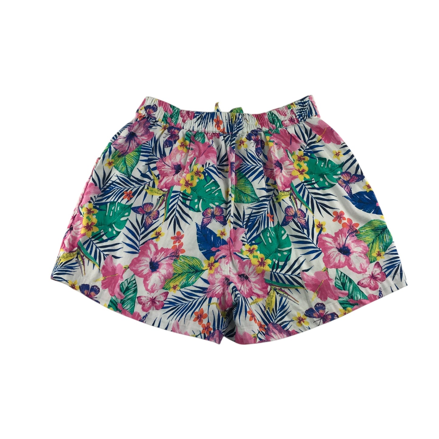 George shorts 10-11 years pink and multicolour floral canvas