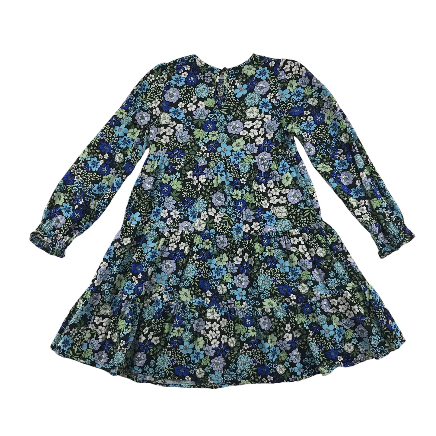 George dress 7-8 years black with blue floral