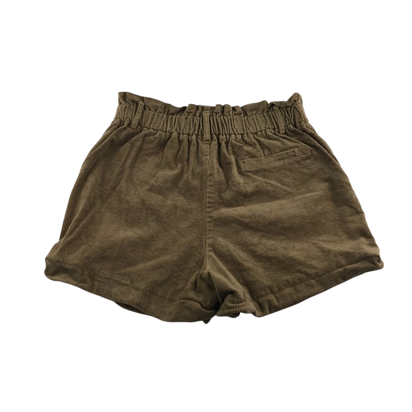 Cider shorts women's size M dark beige corduroy paper bag waist