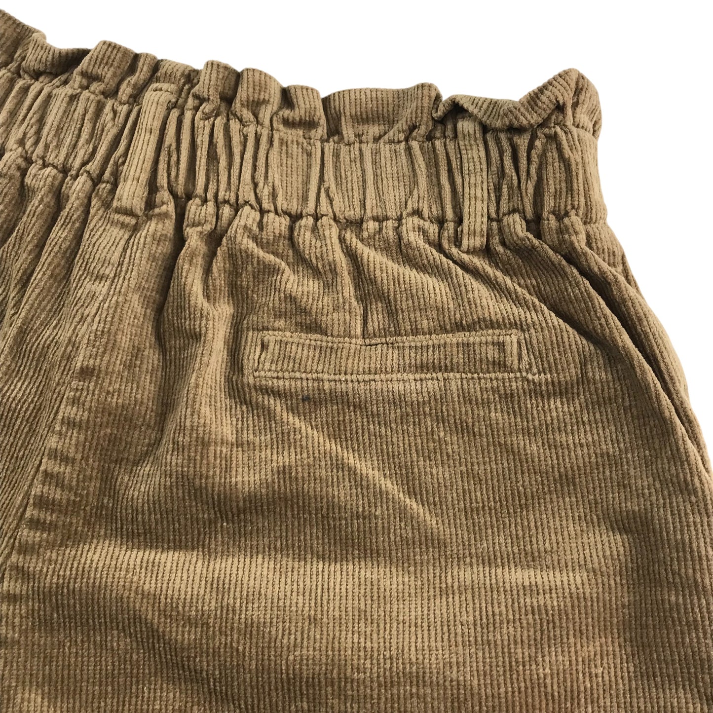 Cider shorts women's size M dark beige corduroy paper bag waist