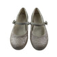 Next pumps shoe size 11 junior white gold and silvery sparkly ballerinas