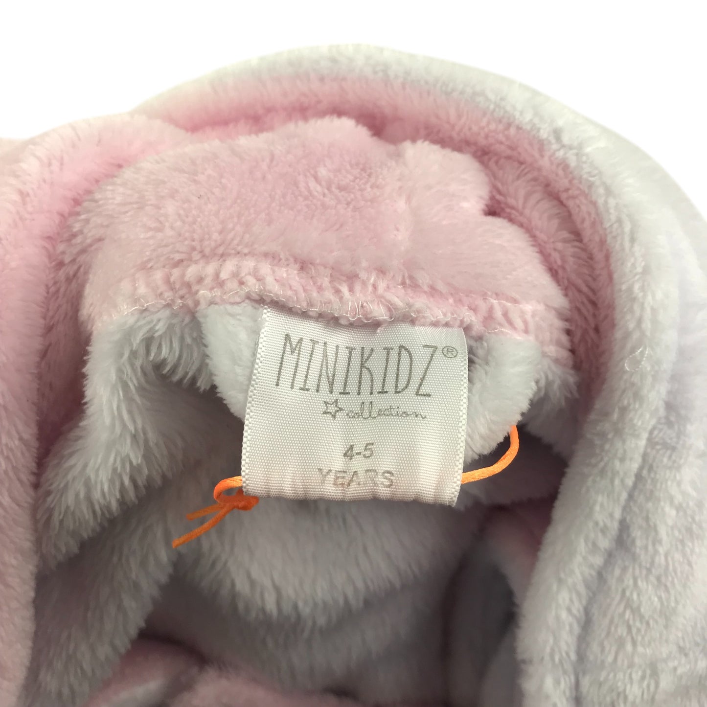 Minikids dressing gown 4-5 years white and pink unicorn