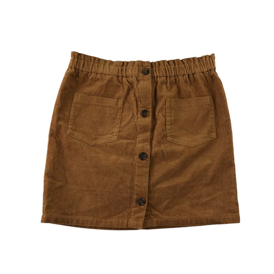 Nutmeg Skirt Age 12 Camel Brown Corduroy Cotton