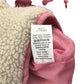 M&Co fleece 11-12 years pink and white long sleeve full zipper