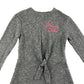 M&Co dress 5-6 years grey with pink unicorn vibes text