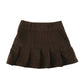 Shein Skirt Age 13 Brown Pleated Corduroy