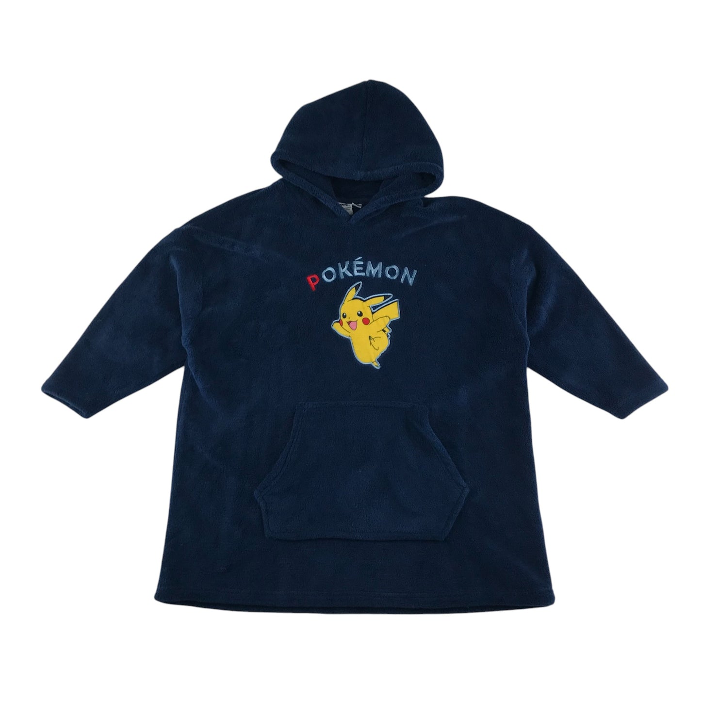 Vertbaudet blanket hoodie 6-8 years navy Pokémon Pikachu