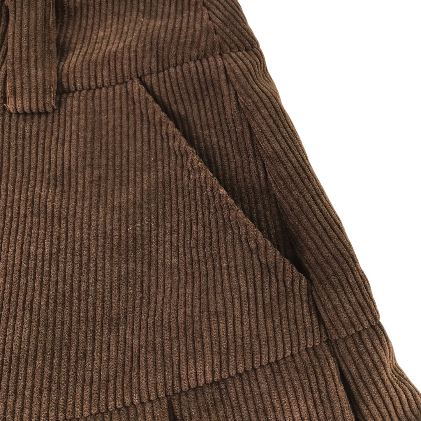 Shein Skirt Age 13 Brown Pleated Corduroy