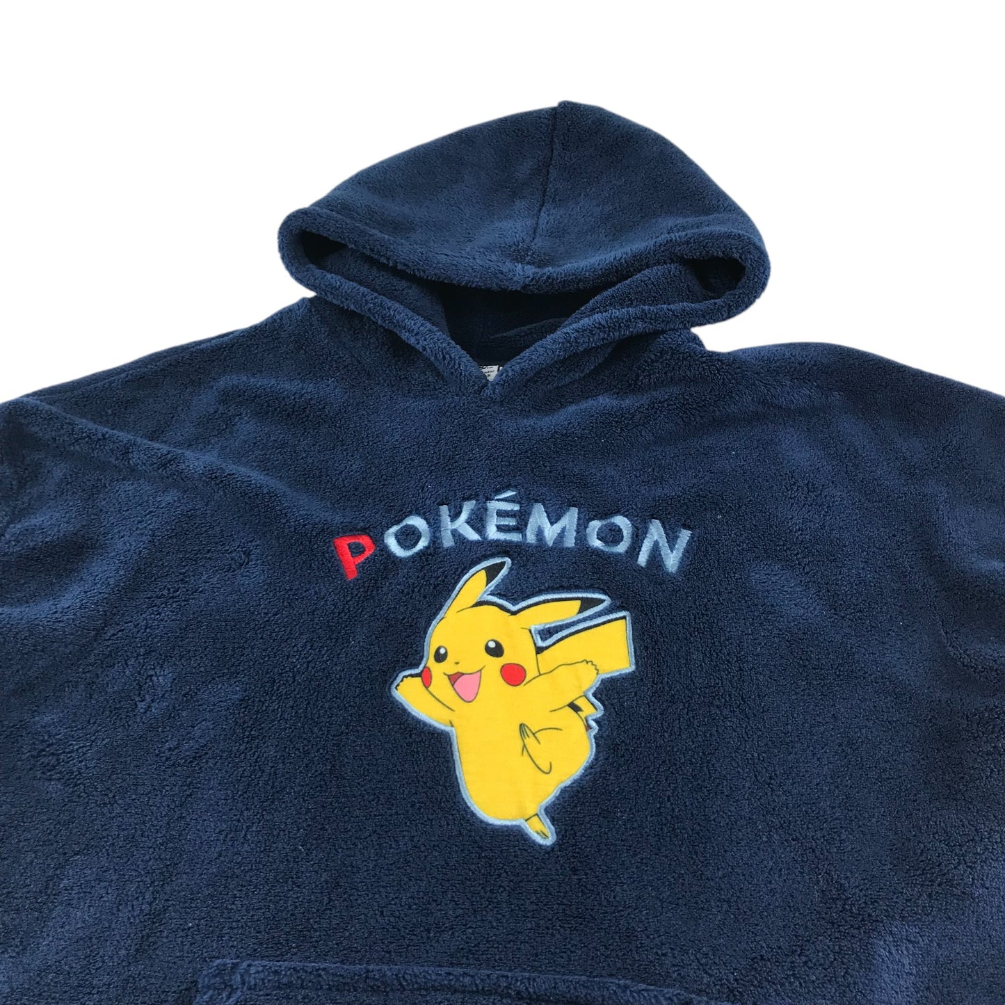 Vertbaudet blanket hoodie 6-8 years navy Pokémon Pikachu