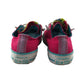 Converse trainers shoe size 12 junior fuchsia pink and multicolour low top with laces