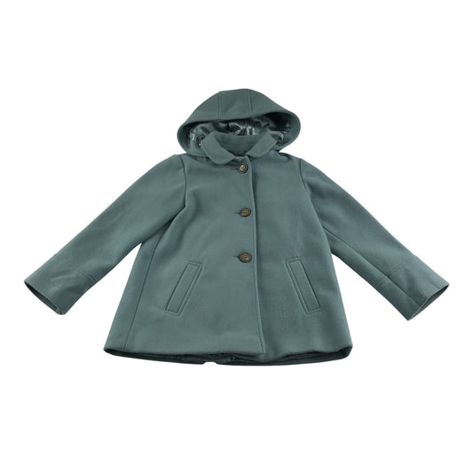 Next coat 6-7 years light blue button up with hood