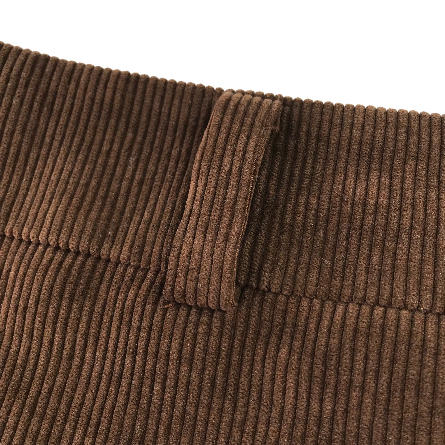 Shein Skirt Age 13 Brown Pleated Corduroy