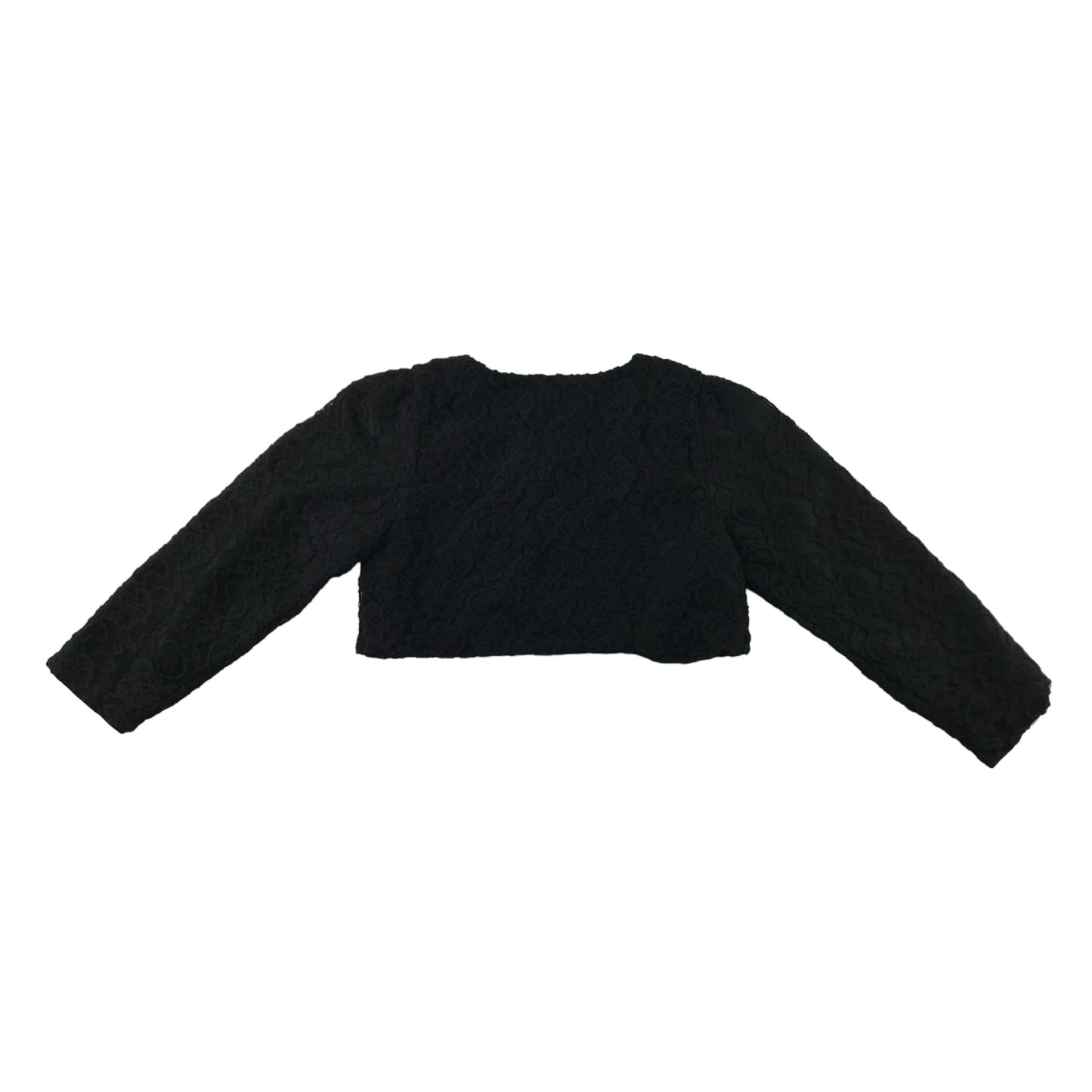 Tia London Shrug 12 years black lace layered cropped cardigan