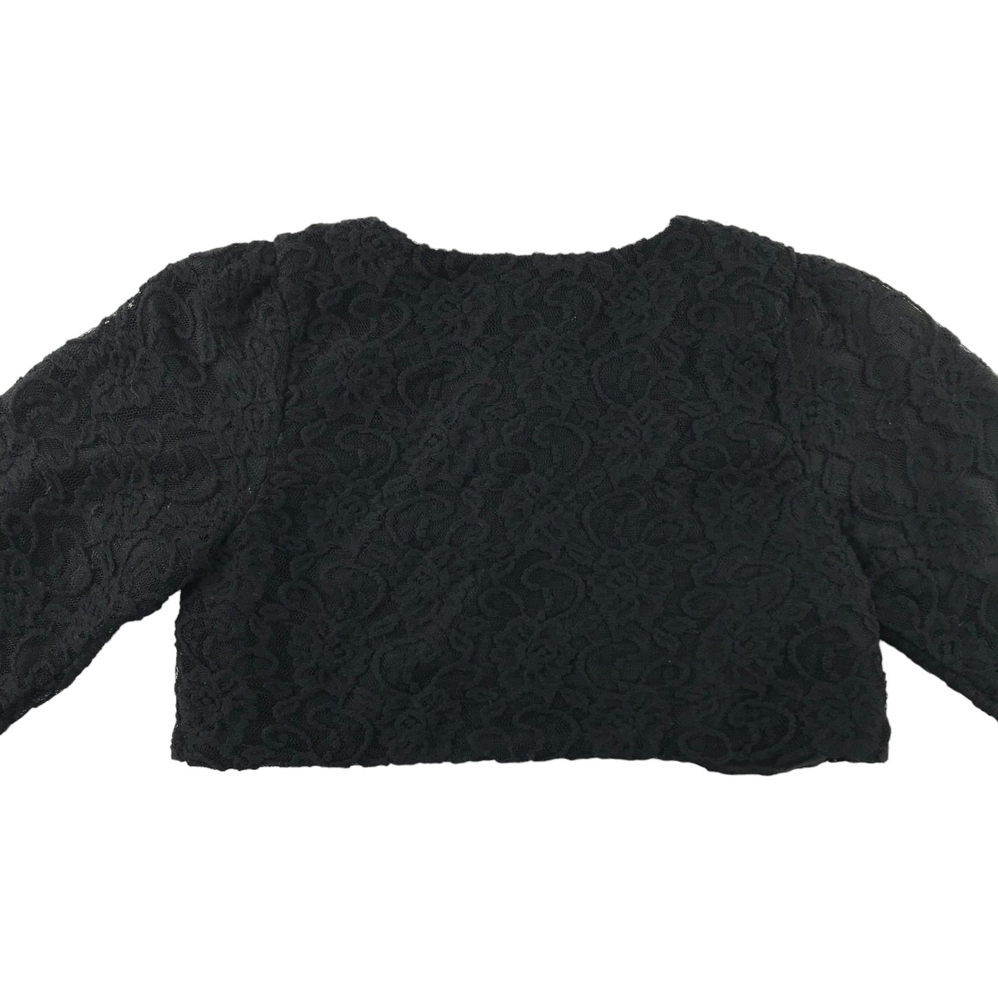 Tia London Shrug 12 years black lace layered cropped cardigan