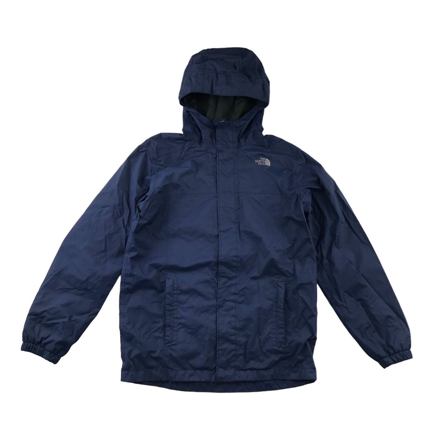 The North Face jacket 11-12 years navy blue light showerproof jacket with hood