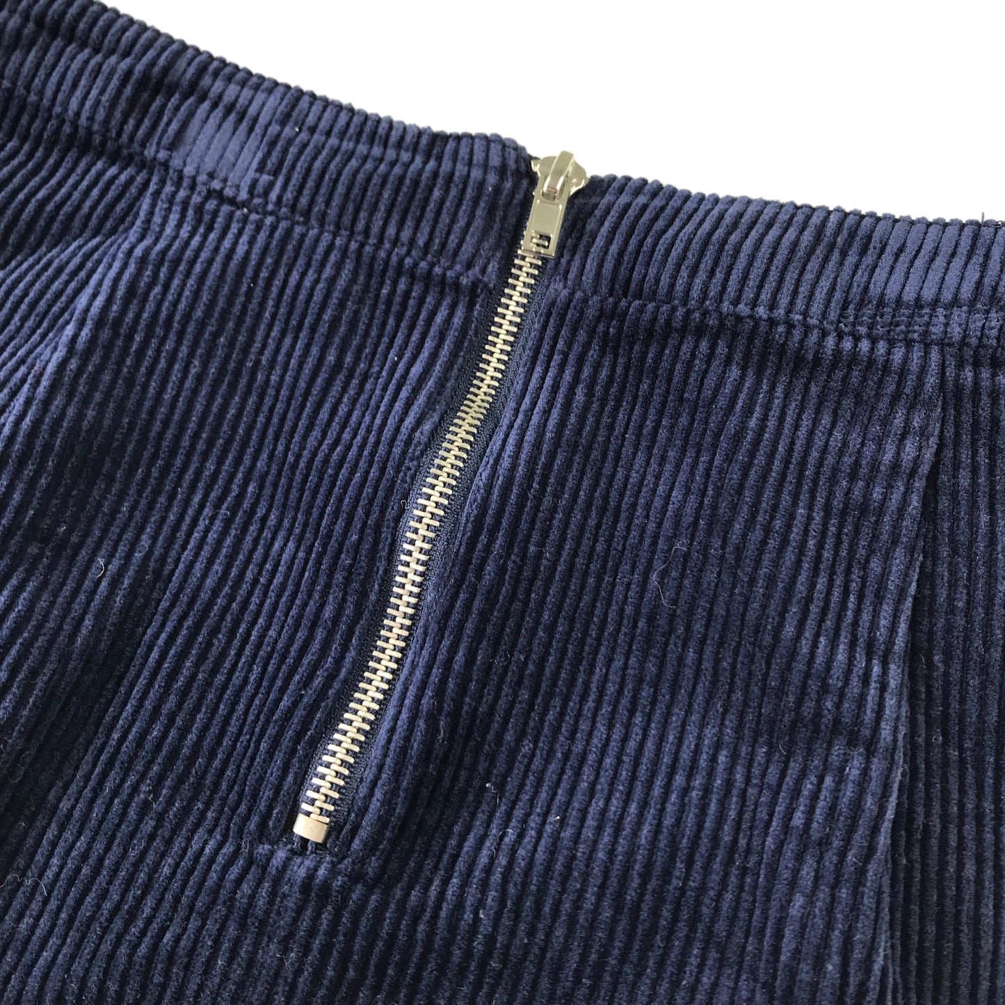 Forever 21 Skirt Size Womens M Navy Blue Corduroy Cotton