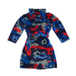 Next dressing gown 11-12 years blue and red pattern