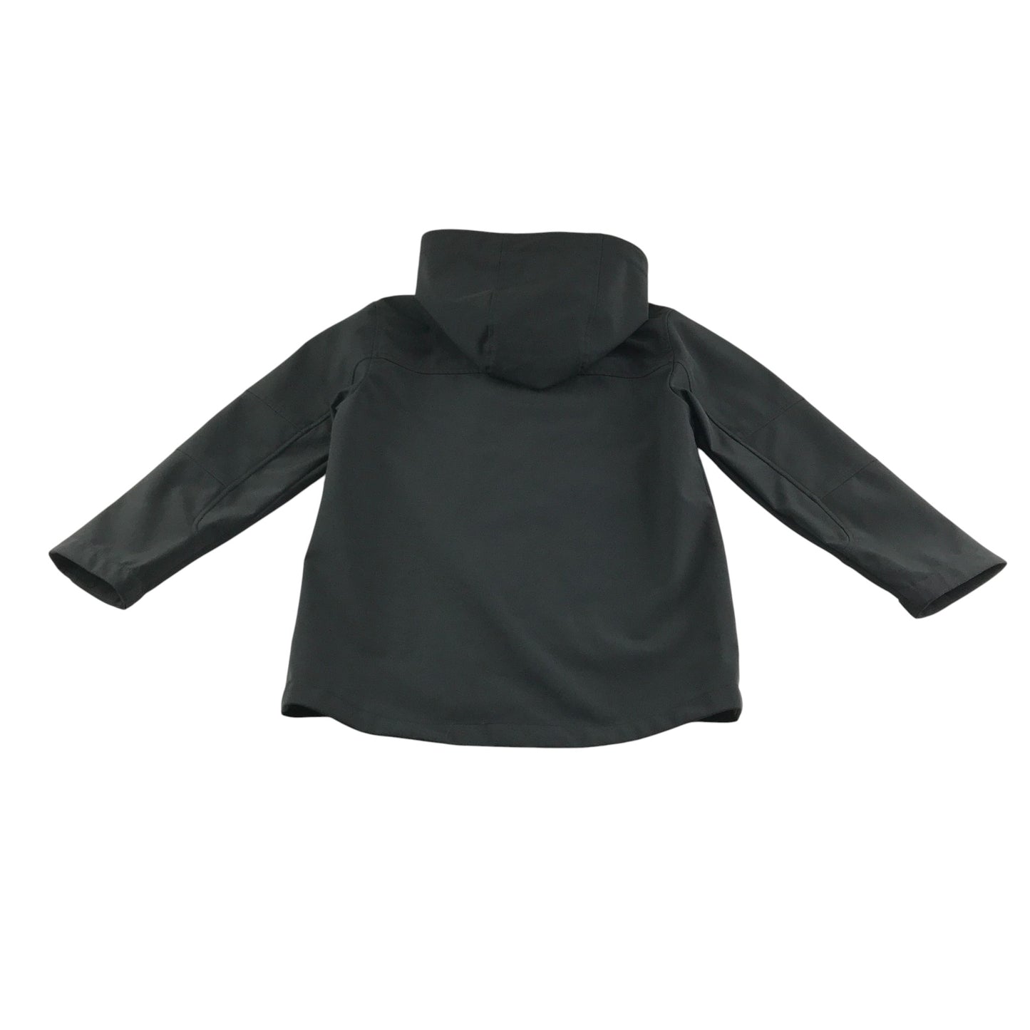 Zara Light Jacket 8-9 years black plain full zipper soft shell