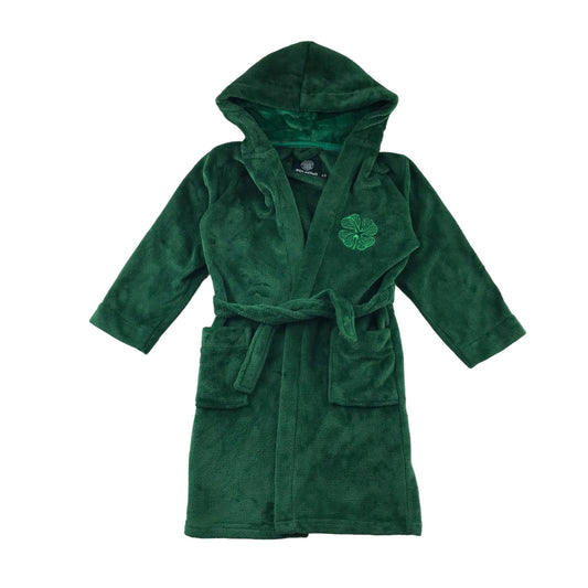 Celtic FC dressing gown 6-7 years green fluffy hooded