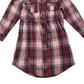 M&Co Kids dress 5-6 years red and pink checked shirt style