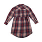 M&Co Kids dress 5-6 years red and pink checked shirt style