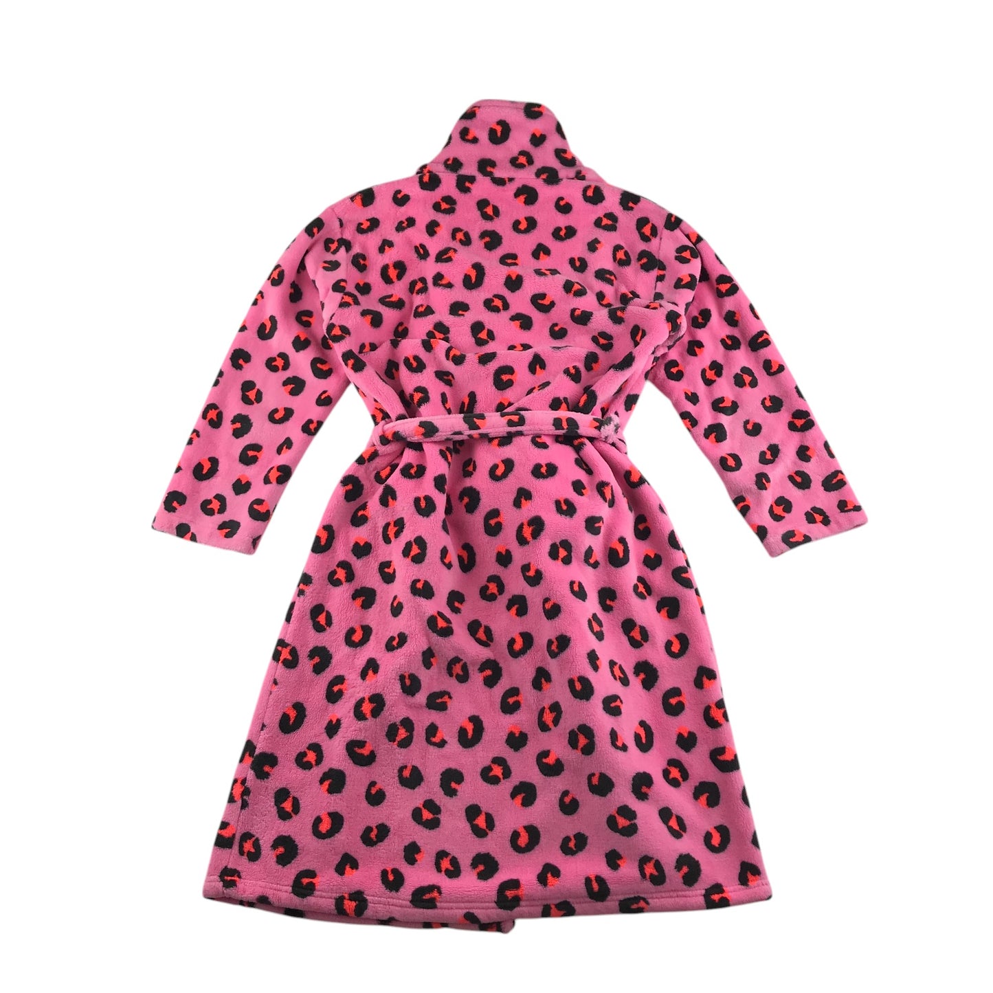 M&S dressing gown 12-13 years pink leopard spot pattern