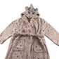 Unicorn dressing gown 5-6 years light pink with golden stars