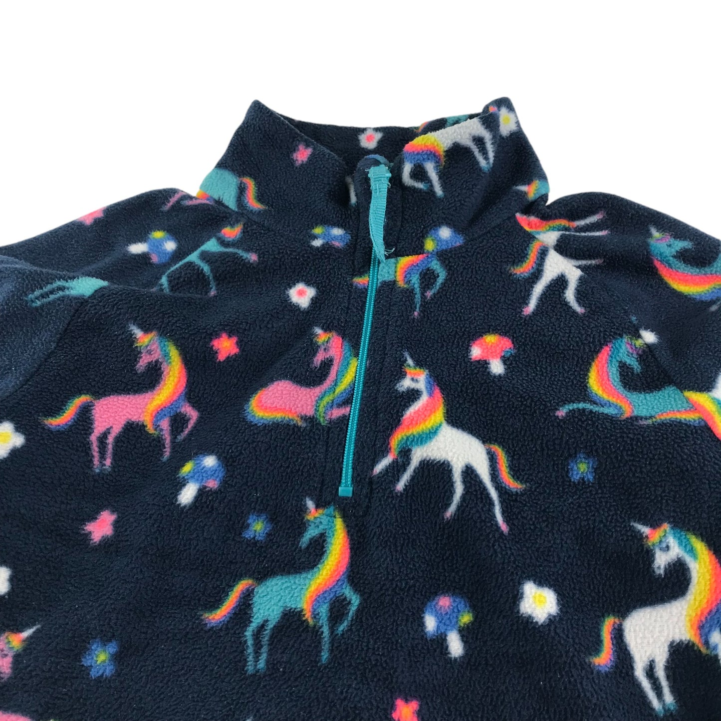 Mountain Warehouse fleece 5-6 years navy blue unicorns