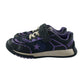 Clarks trainers shoe size 10.5 junior black and purple with laces and hook and loop strap