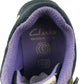 Clarks trainers shoe size 10.5 junior black and purple with laces and hook and loop strap